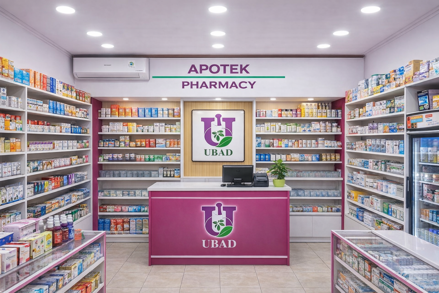 Area pelayanan Apotek UBAD